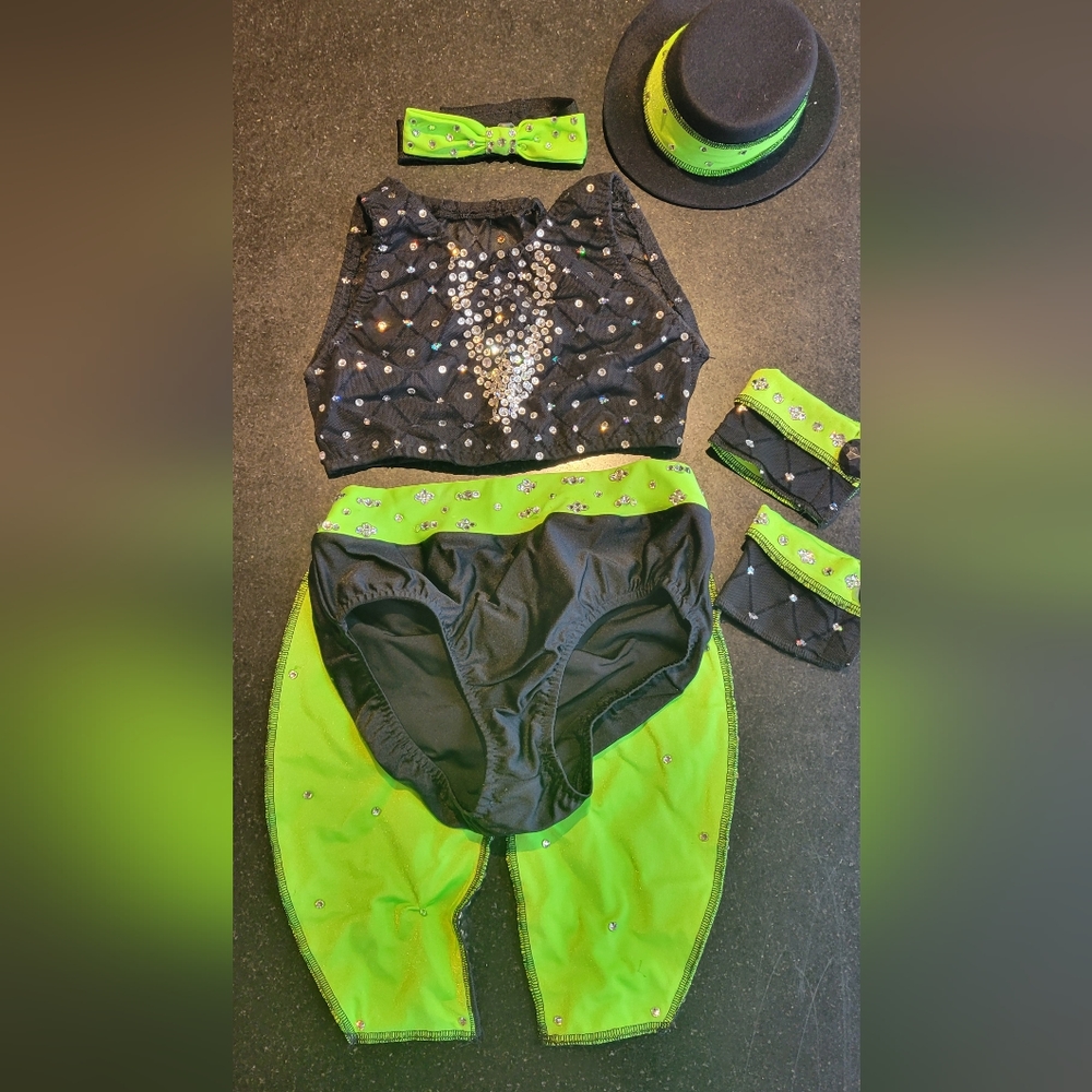 Custom Made Girls Dance Costume Sz 8/10